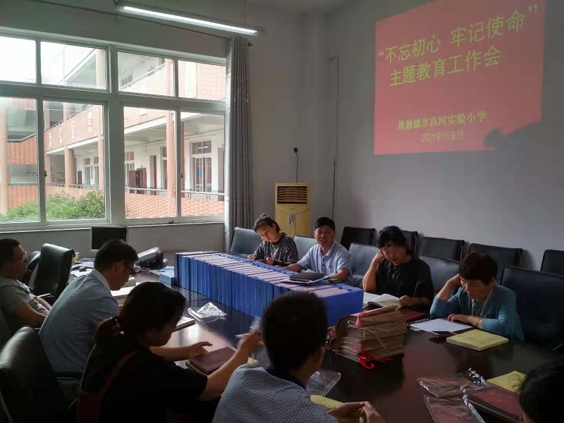 昌河实验小学党支部开展“不忘初心、牢记使命”主题教育集中学习读书班活动