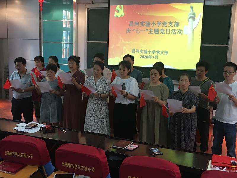 昌河实验小学党支部开展“迎七一”主题党日活动